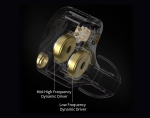 KZ професионални слушалки Hi-Fi In-Ear-Monitors - Castor Pro Gray No Mic - Bass Up Edition