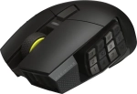 Corsair Scimitar Elite Wireless SE MMO Black Yellow Безжична геймърска оптична мишка