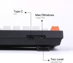 Keychron C1 TKL Hot-Swappable RGB Геймърска механична клавиатура с Gateron G Pro Blue суичове