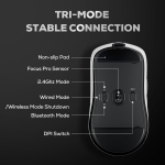 Royal Kludge M3 8K Dark Night Безжична геймърска мишка