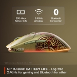 SteelSeries Aerox 3 CS2 Dragon Lore Edition Безжична геймърска оптична мишка