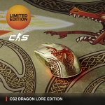 SteelSeries Aerox 3 CS2 Dragon Lore Edition Безжична геймърска оптична мишка