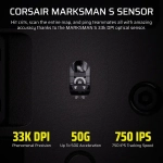 Corsair Scimitar Elite Wireless SE MMO Black Yellow Безжична геймърска оптична мишка