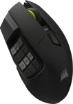 Corsair Scimitar Elite Wireless SE MMO Black Yellow Безжична геймърска оптична мишка
