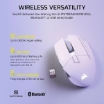 Corsair Scimitar Elite Wireless SE MMO Black Yellow Безжична геймърска оптична мишка