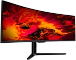 Acer Nitro EI491CRSbmiipphx 49" VA, 144 Hz, 1 ms, 21:9, Double UltraWide FHD (3840 x 1080), AMD FreeSync Premium Pro, VESA DisplayHDR 400, 1800R Curved Извит геймърски монитор