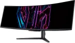 Acer Predator X49XBMIPPHUZX 49" OLED, 240 Hz, 0.03 ms, 21:9, Dual QHD (5120 x 1440), FreeSync Premium, 1800R Curved Извит геймърски монитор