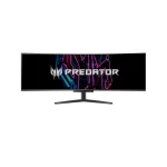 Acer Predator X49XBMIPPHUZX 49" OLED, 240 Hz, 0.03 ms, 21:9, Dual QHD (5120 x 1440), FreeSync Premium, 1800R Curved Извит геймърски монитор