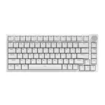 Ajazz AK820 75% White RGB Механична геймърска клавиатура с Ajazz Blue Clicky суичове