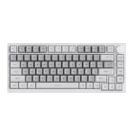 Ajazz AK820 75% White/Gray White LED Механична геймърска клавиатура с Ajazz HP Yellow суичове