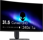 Alienware AW3226DM 31.5" VA, 240Hz, 1ms, QHD (2560 x 1440), AMD FreeSync Premium, VESA DisplayHDR 400, Dolby Vision HDR, 1500R Извит геймърски монитор