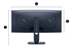 Alienware AW3425DWM 34" VA, 180Hz, 1ms, 21:9 UWQHD (3440x1440), AMD FreeSync Premium, VESA Display HDR True Black 400 Извит геймърски монитор
