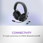 Alienware Pro Wireless Dark Side of the Moon Геймърски безжични слушалки