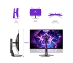 AOC AGON PRO AG326UZD2 31.5" QD-OLED, 240Hz, 0.03ms,  4K UHD (3840 x 2160), VESA DisplayHDR 500, Adaptive Sync Геймърски монитор