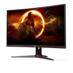 AOC C24G2AEBK 23.6 VA, 165Hz, 1ms, FullHD (1920 x 1080), FreeSync Premium, 1500R Curved Извит геймърски монитор