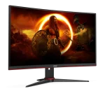 AOC C24G2AEBK 23.6 VA, 165Hz, 1ms, FullHD (1920 x 1080), FreeSync Premium, 1500R Curved Извит геймърски монитор