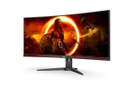 AOC CU34G2XEBK 34 VA, 144Hz, 1ms, UWQHD (3440 x 1440), Adaptive-Sync, 1500R Curved Извит геймърски монитор