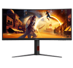 AOC CU34G4 34" VA, 180Hz, 1ms, UWQHD (3440 x 1440), AMD FreeSync Premium, HDR10, 1500R Curved Извит геймърски монитор