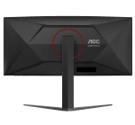 AOC CU34G4 34" VA, 180Hz, 1ms, UWQHD (3440 x 1440), AMD FreeSync Premium, HDR10, 1500R Curved Извит геймърски монитор
