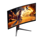 AOC Gaming CQ27G4Z2 27" Fast VA, Dual Mode 400Hz (HD) / 260Hz (WQHD), 0.3ms, WQHD (2560 x 1440), Adaptive Sync, VESA DisplayHDR 400, 1500R Извит геймърски монитор