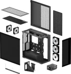 Arctic Xtender VG Mirror Black Компютърна кутия