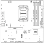 ASRock A620AM Pro-A WiFi, AM5, DDR5, Wi-Fi 6E Дънна платка