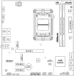 ASRock A620AM-X, AM5, DDR5 Дънна платка