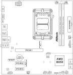 ASRock B650M-H/M.2+, AM5, DDR5, PCIe 5.0 Дънна платка