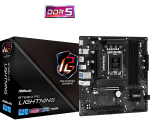 ASRock B760M PG Lightning, LGA 1700, DDR5, Дънна платка