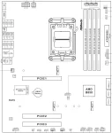 ASRock B850 LiveMixer WiFi, AM5, DDR5, Wi-Fi 7 Дънна платка