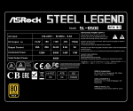 ASRock Steel Legend SL-650G 650W, 80 PLUS Gold, Модулно, ATX 3.1 Захранване за компютър