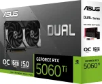 ASUS GeForce RTX 5060 Ti Dual OC Edition, 16GB GDDR7 Видео карта