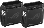 Asus ROG Rapture GT6 AX10000 WiFi 6, AiMesh, 2-pack Black Геймърска меш система