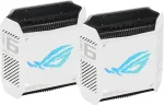 Asus ROG Rapture GT6 AX10000 WiFi 6, AiMesh, 2-pack White Геймърска меш система