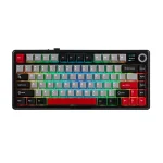 Aula F75 MAX Black/Red Безжична геймърска клавиатура с LEOBOG Reaper суичове
