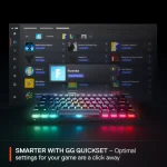 SteelSeries Apex Pro Mini Gen 3 US Layout Black Геймърска механична клавиатура с OmniPoint 3.0 регулируеми суичове