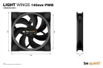 be quiet! Light Wings 140mm PWM ARGB Black Вентилатор