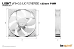 be quiet! Light Wings LX 120mm PWM ARGB White Reverse Вентилатор