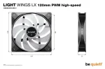 be quiet! Light Wings LX 120mm PWM HS ARGB Black Вентилатор