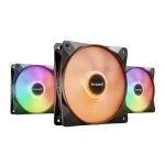 be quiet! Light Wings LX 140mm PWM HS ARGB Black Комплект вентилатори (3 броя)