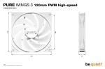 be quiet! Pure Wings 3 140mm PWM HS White Вентилатор