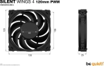 be quiet! Silent Wings 4 140mm Black Вентилатор