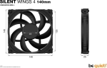 be quiet! Silent Wings 4 140mm Black Вентилатор