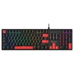 Bloody S520N Fire Black Механична геймърска клавиатура с BLMS Red Plus суичове