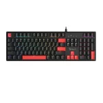 Bloody S520N Fire Black Механична геймърска клавиатура с BLMS Red Plus суичове