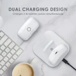 BOBOVR BD2 White зарядна станция за две батерии B2 с включена батерия 5200 mAh