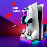 Canyon CS-51 RGB White Охлаждаща поставка за PlayStation 5 Slim / Digital Edition с RGB подсветка