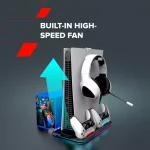 Canyon CS-51 RGB White Охлаждаща поставка за PlayStation 5 Slim / Digital Edition с RGB подсветка
