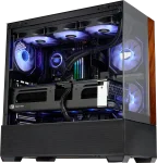 Cooler Master Elite 690 Wood Black ARGB Компютърна кутия