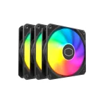Cooler Master MasterFan MF120 Lite 120mm ARGB Black Комплект вентилатори (3 броя)